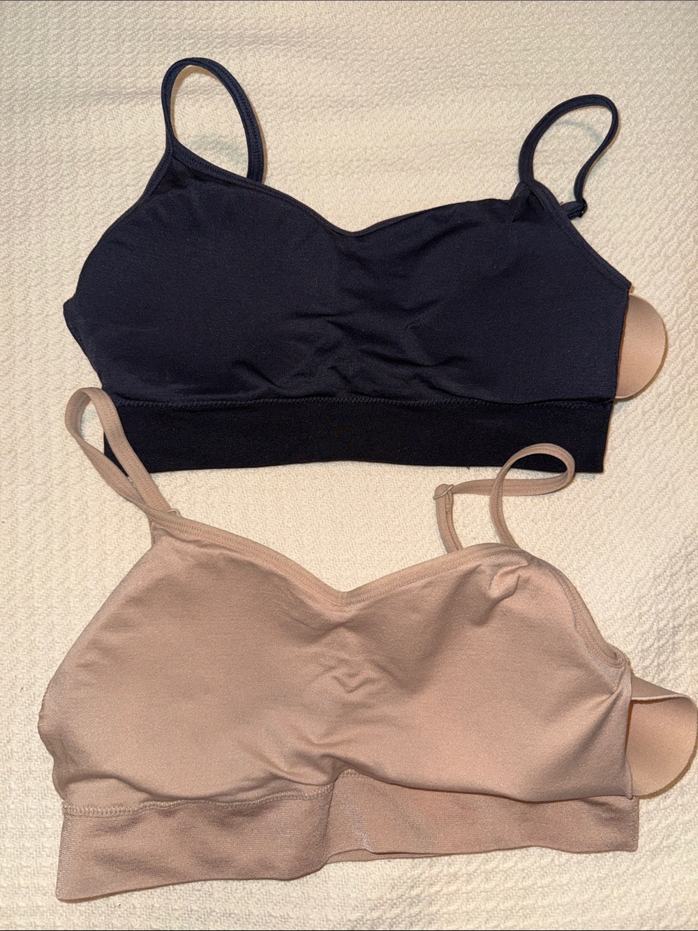 Jockey Striped Wireless Bralette - Black & Nude - Picture 4 of 6